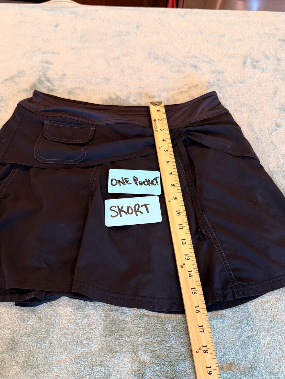 Athleta Women’s Black Athletic Skort Size 6P Built-In Shorts Skirt - Picture 8 of 13